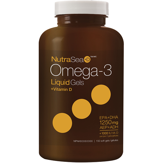 NutraSea Vitamin D Omega 3 EPA and DHA Liquid Gels 150 count, Fresh Mint 150 ea, $0.51/1ea