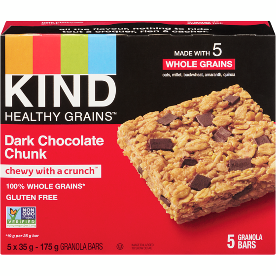 Kind Healthy Grains™ Dark Chocolate Chunk Bar 35 g, $17.11/100g