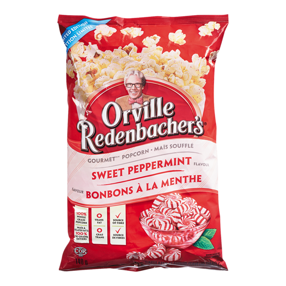 Orville Sweet Popcorn, Peppermint 180 g, $3.56/100g