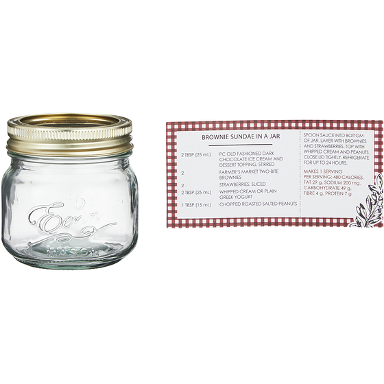 President's Choice 0.25L Mason Jar 1 ea, $5.00/1ea