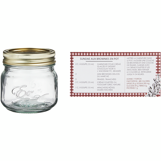 le Choix du Président Pot Mason de 0,25 l 1 ea, 5,00 $/1ch