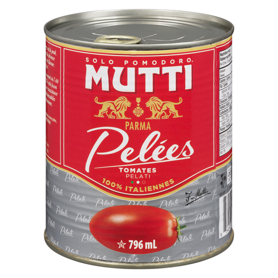 Mutti Tomates pelées 796 g, 0,75 $/100g
