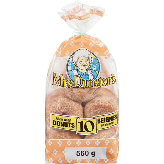 Mrs Dunster Whole Wheat Donuts 560 g, $1.12/100g