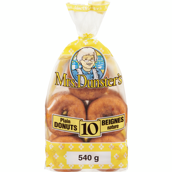 Mrs Dunster Plain Donuts 540 g, $1.16/100g