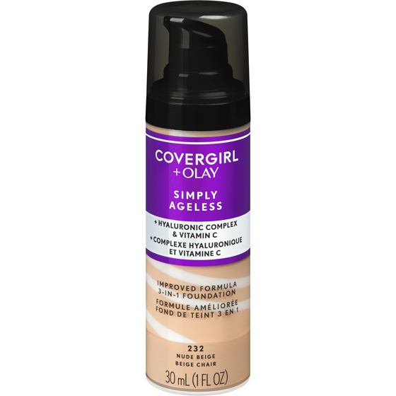 CoverGirl Fond de teint Simply Ageless 3-en-1, 232 beige nu 30 ml, 66,63 $/100ml