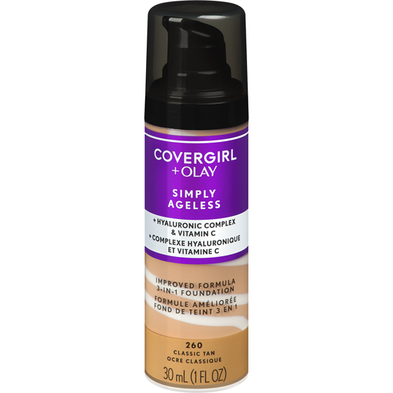 Cover Girl Simply Ageless 3-In-1 Foundation 260 Classic Tan 30 ml, $66.63/100ml