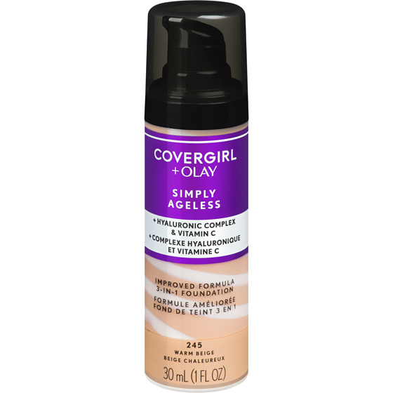 Cover Girl Simply Ageless 3-In-1 Foundation 245 Warm Beige 30 ml, $66.63/100ml