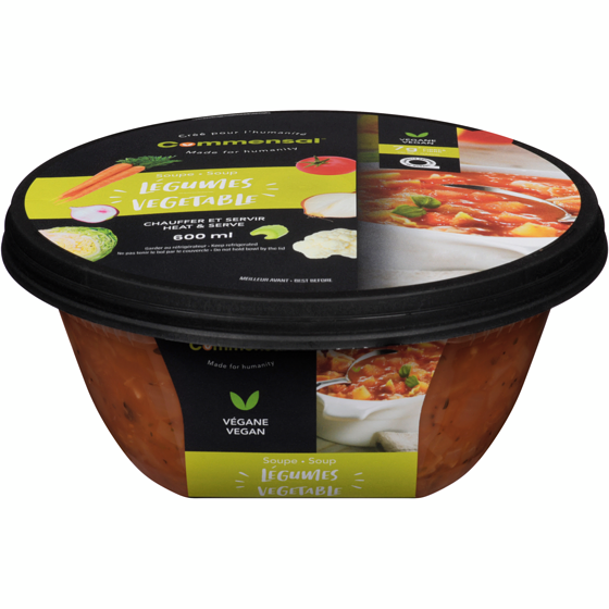 Commensal Vegetable Soup 600 ml, $1.25/100ml