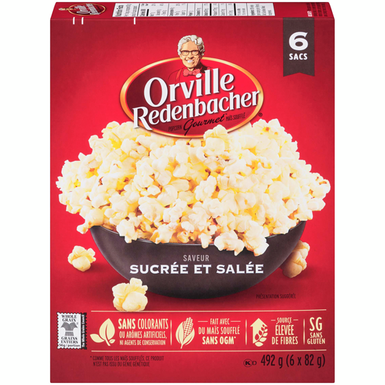 Orville Redenbacher’s Maïs soufflé au micro-ondes sucré et salé 492 g, 1,02 $/100g