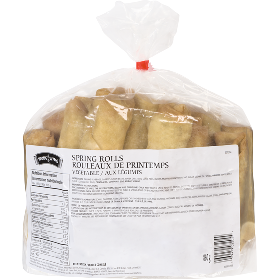 Wong Wing Spring Rolls, Vegetable 860 g, $2.67/100g
