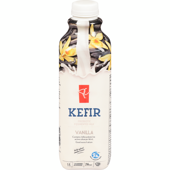 President's Choice Vanilla Kefir 1 l, $0.50/100ml