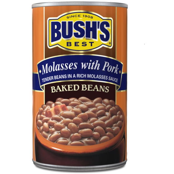 Bush's Best Baked Beans - Molasses with Pork 398 ml, $0.70/100ml