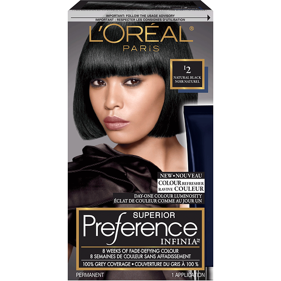 L'Oreal Paris Superior Préférence Permanent Hair Color Natural Black 1 ea, $19.69/1ea