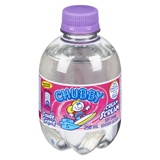 Chubby Boisson Gazeuse Soude Crème 250 ml, 0,20 $/100ml