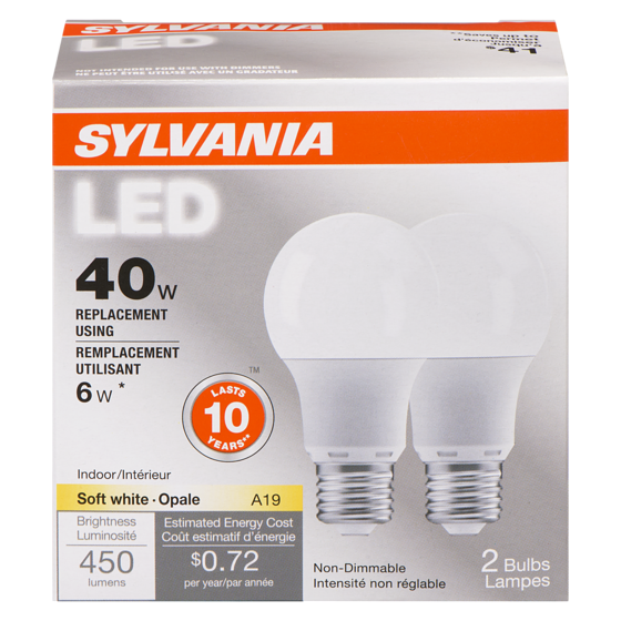 Sylvania Ampoules DEL 1 ea, 4,00 $/1ch