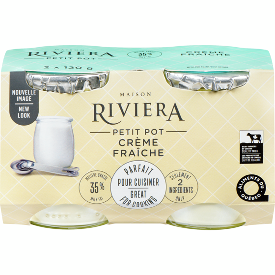Riviera Crème Fraiche 2x120.0 ml, $2.50/100ml