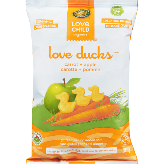 Love Child Organics Organic Carrot + Apple Snacks 30 g, $7.97/100g