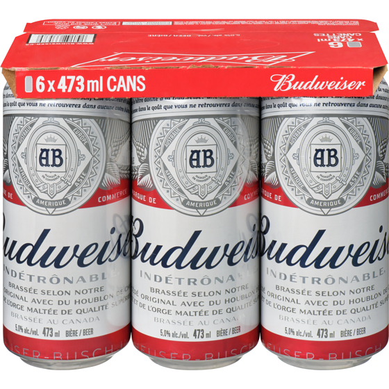 Budweiser Beer (ID required at pick-up) 6x473.0 ml, $0.64/100ml