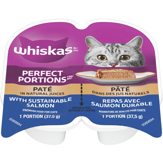 Whiskas Repas au saumon PERFECT PORTIONS pâté 75 g