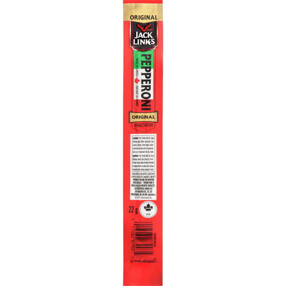 Jack Links Original Pepperoni Stick 22 g, $6.77/100g