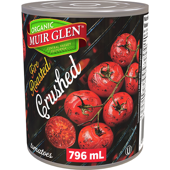 Muir Glen Fire Roasted Crushed Tomatoes 796 ml, $0.82/100ml