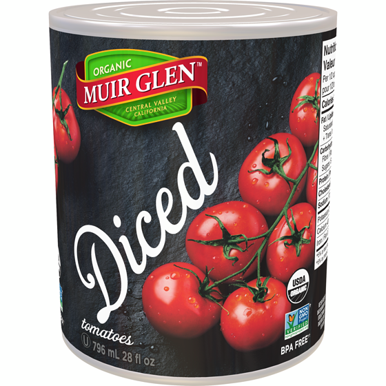 Muir Glen Organic Diced Tomatoes 796 ml, $0.82/100ml
