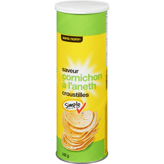 Sans Nom Croustilles à saveur d’aneth 142 g, 1,58 $/100g