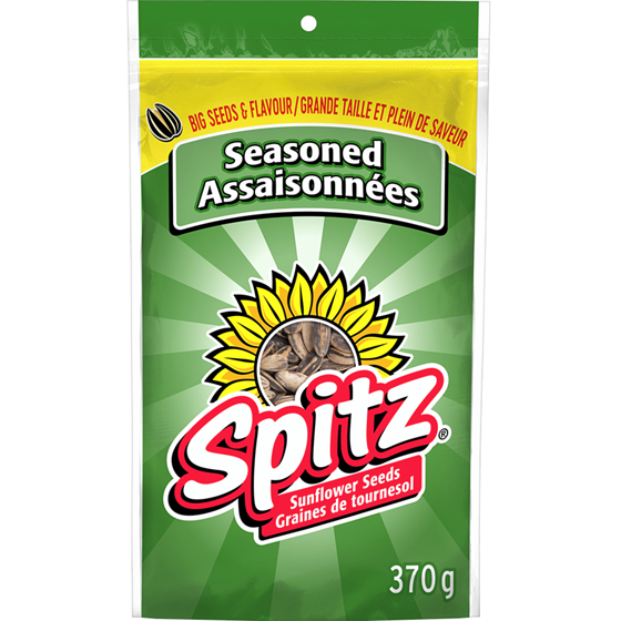 Spitz Graines de tournesol Assaisonnées 370 g, 1,08 $/100g