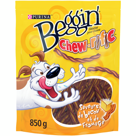 Purina Beggin' Chew-rific Saveurs de Bacon et de Fromage, Gâteries pour Chiens 850 g 850 g, 1,65 $/100g
