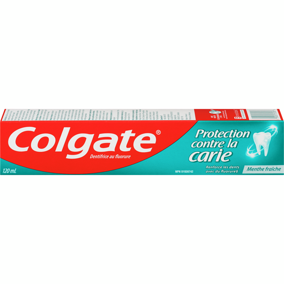 Colgate Dentifrice Au Fluorure Protection Contre La Carie Menthe Fraîche 120 ml, 1,66 $/100ml