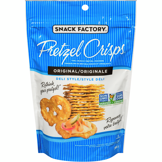 The Snack Factory Craquelins original Pretzel Crisps 200 g, 2,90 $/100g