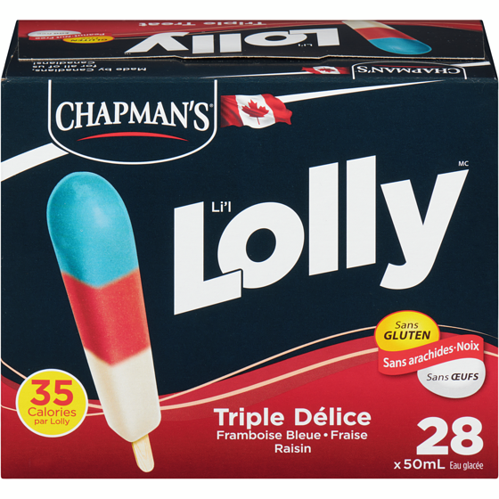 Chapman’s Lolly Triple délice 1400 ml, 0,50 $/100ml