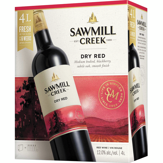 Sawmill Creek Dry Red Wine (ID required at pick-up) 4 l, $1.17/100ml