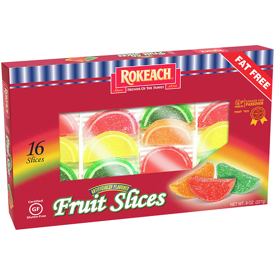 Rokeach Fruits Slices, Gluten Free, 16 Pieces 227 g, $4.84/100g
