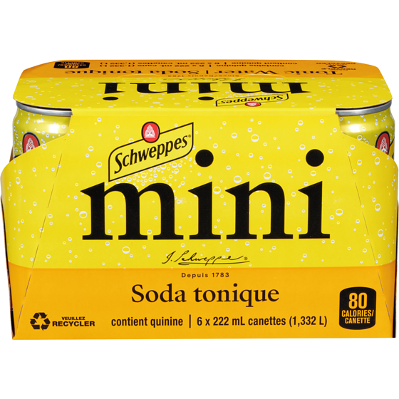 Schweppes Schweppes Soda Tonique 6x222.0 ml, 0,41 $/100ml