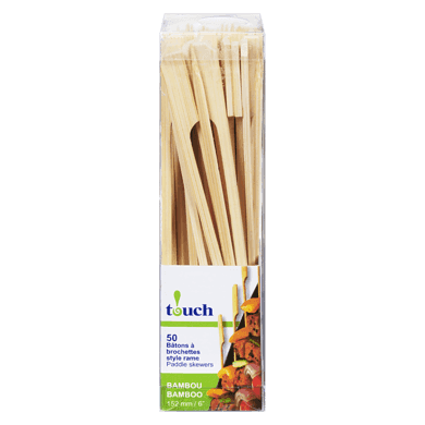 Touch 6" Paddle Skewer 50 ea, $0.09/1ea