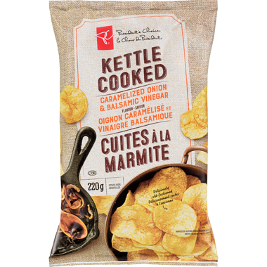 PC Caramelized Onion & Balsamic Vinegar Kettle Cooked Potato Chips