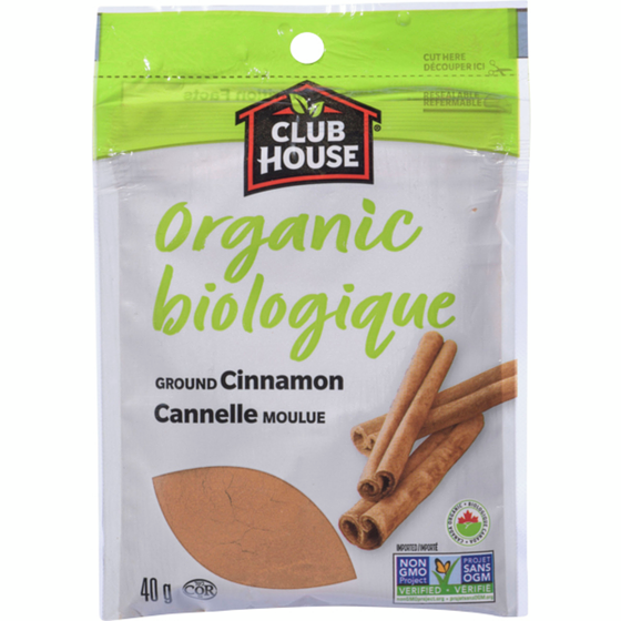 Club House Cannelle Moulue Biologique  40 g, 9,48 $/100g