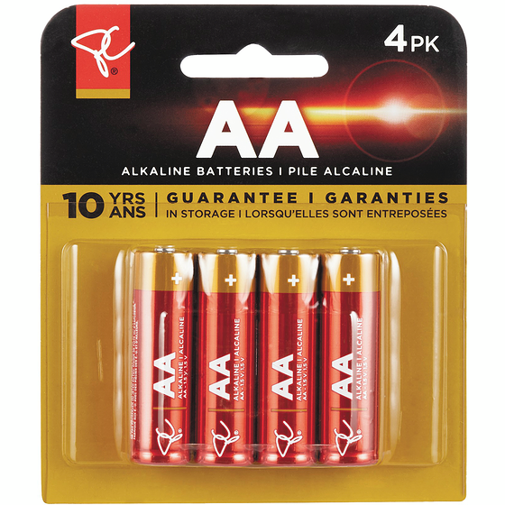 President's Choice Long Life Alkaline Batteries, Aa 1 ea, $1.25/1ea