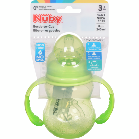 Nuby Wide Neck 3 Stages Bottle 1 ea, $8.49/1ea