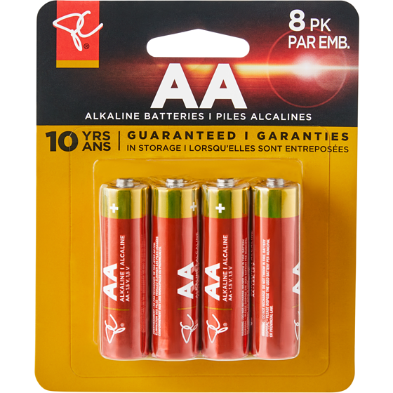 President's Choice Long Life Alkaline Batteries, AA 1 ea, $1.13/1ea