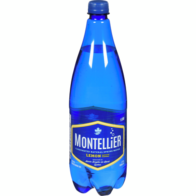 Montellier Carbonated Water Lemon     1 l, $0.23/100ml