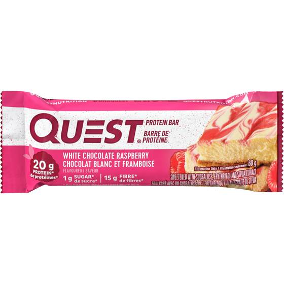 Questbar Protein Bar, White Chocolate Raspberry 60 g, $9.63/100g