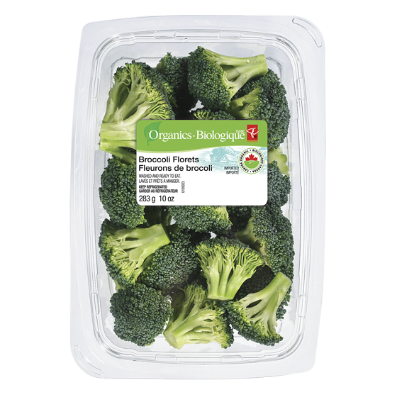PC Biologique Fleurons De Brocoli 284 g, 2,46 $/100g