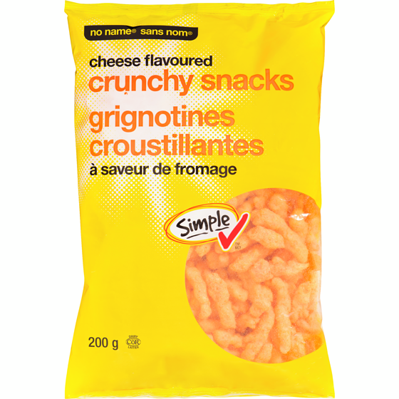 Sans Nom Grignotines croustillantes à saveur de fromage 200 g, 1,50 $/100g