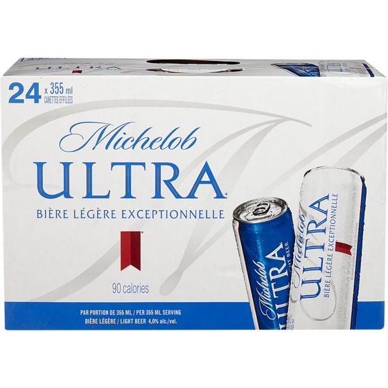 Michelob Michelob Ultra (Pièce d’identité requise au moment du ramassage) 24x355.0 ml, 0,46 $/100ml