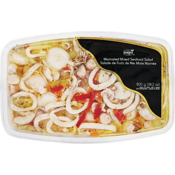 Sardo Salade aux fruits de mer marinés 800 g, 2,37 $/100g