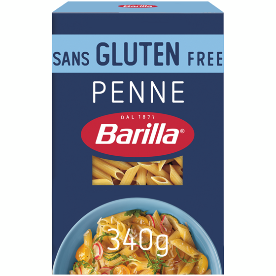 Barilla Gluten Free Penne Pasta 340 g, $1.32/100g