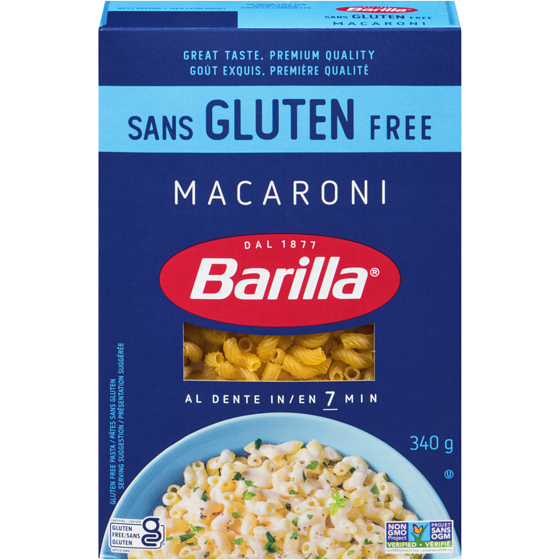 Barilla Pâtes Sans Gluten Elbows 340 g, 1,18 $/100g