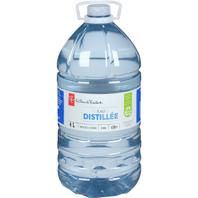 le Choix du Président Eau Distillée 4 l, 0,05 $/100ml